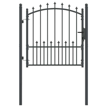 Fence Gate with Spikes EMMEN 100 x 100 cm Powder-coated steel