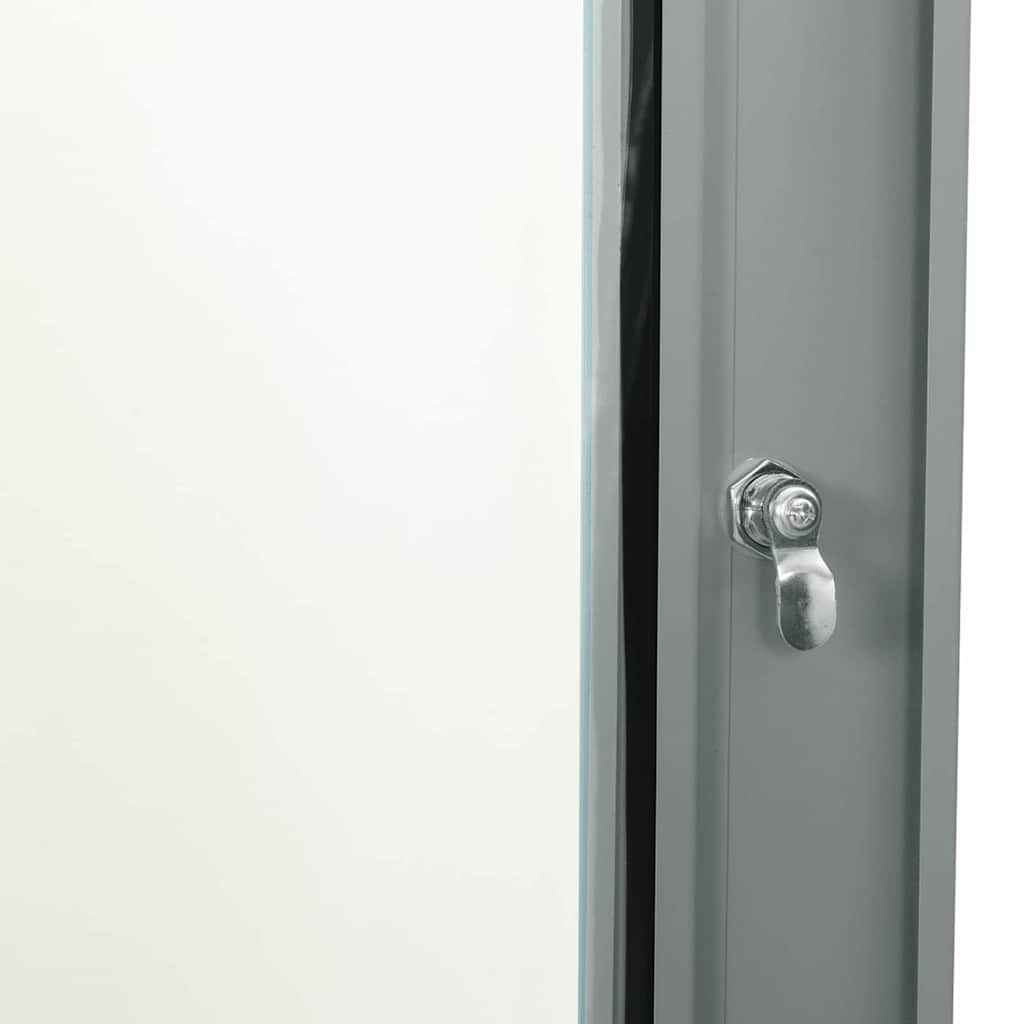 Network Cabinet with Storage Grey 60 x 60 x 35 cm Steel