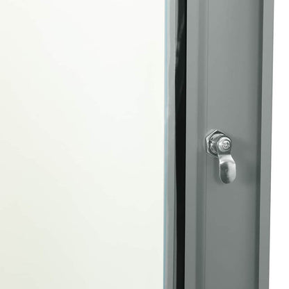 Network Cabinet with Storage Grey 60 x 60 x 35 cm Steel