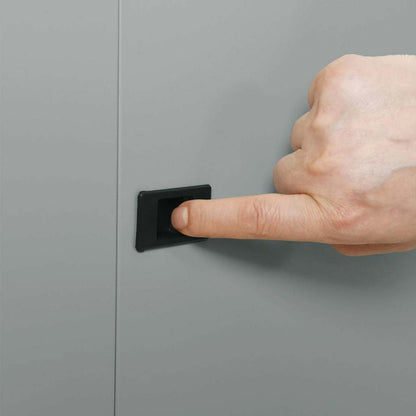Network Cabinet with Storage Grey 60 x 60 x 35 cm Steel