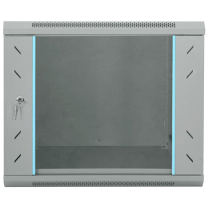 Network Cabinet with Storage Grey 60 x 60 x 50 cm Steel