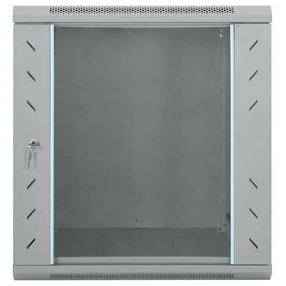 Network Cabinet with Storage Grey 60 x 60 x 65 cm Steel