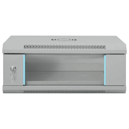 Network Cabinet with Storage Grey 53 x 45 x 21 cm Steel