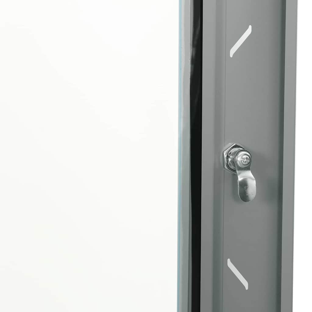 Network Cabinet with Storage Grey 53 x 60 x 30 cm Steel