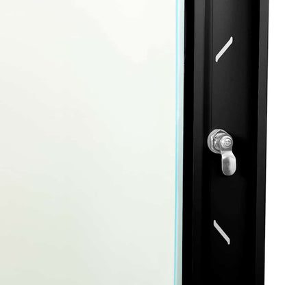 Network Cabinet with Storage Black 53 x 45 x 45 cm Steel