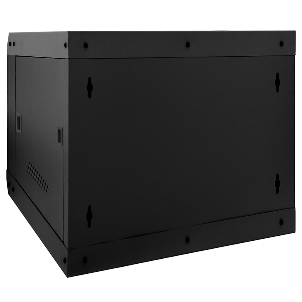 Network Cabinet with Storage Black 53 x 60 x 45 cm Steel