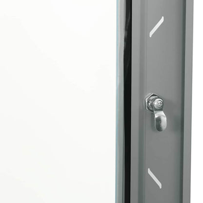 Network Cabinet with Storage Grey 60 x 60 x 80 cm Steel