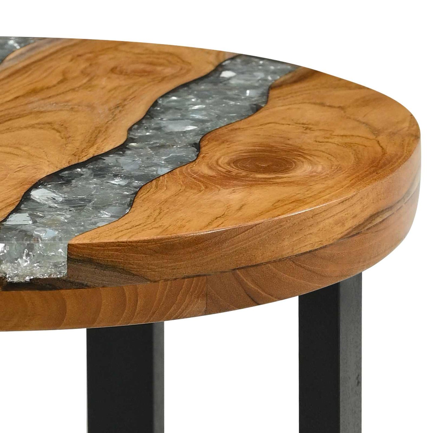 Coffee Table Brown 40 x 40 x 45 cm Solid Teak Wood