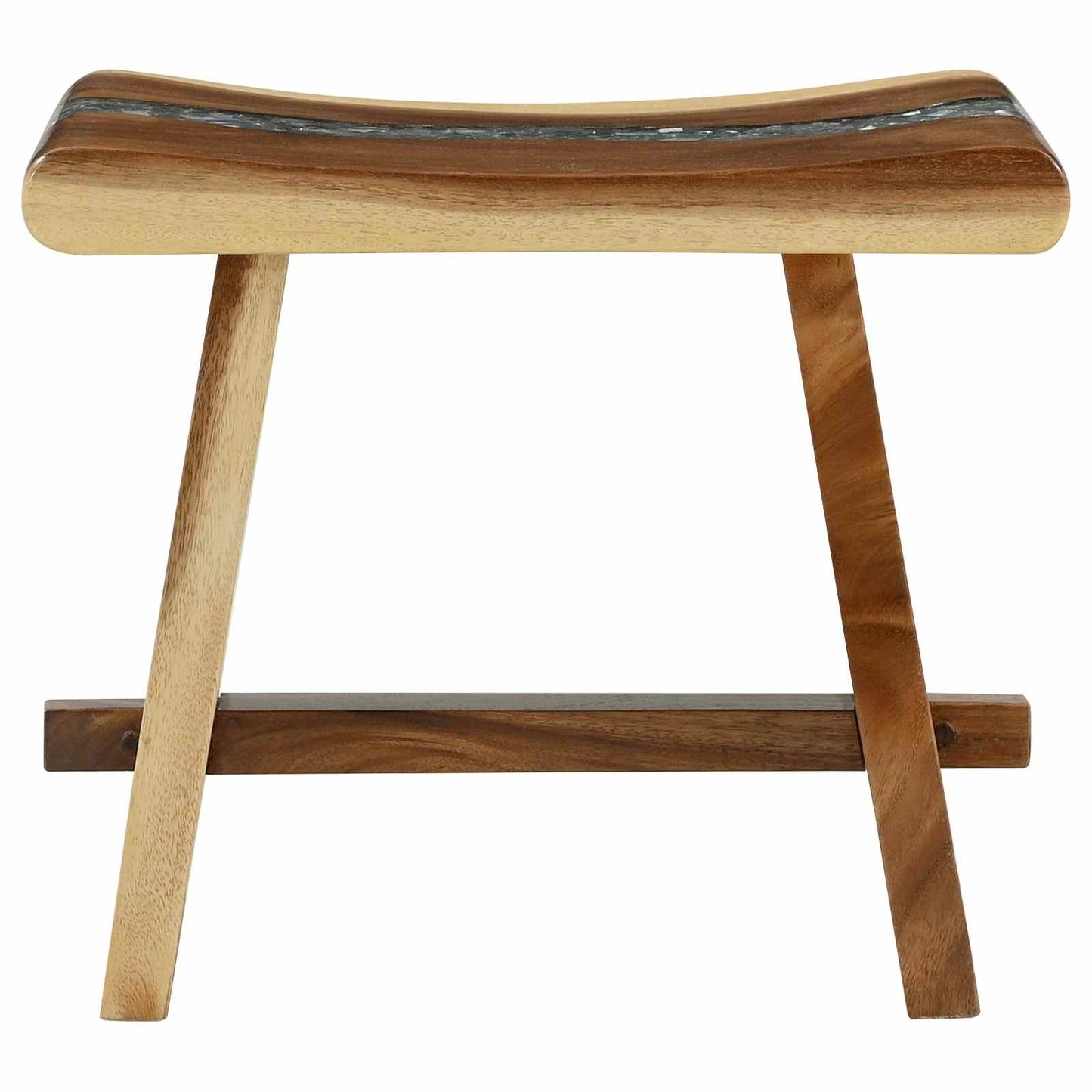 Shower Stool Natural 50 x 30 x 44 cm Solid Suar Wood