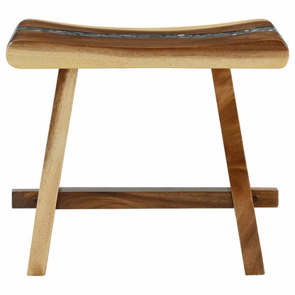 Shower Stool Natural 50 x 30 x 44 cm Solid Suar Wood