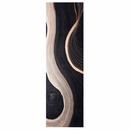 Kitchen Rug Black 150 x 45 cm Velvet