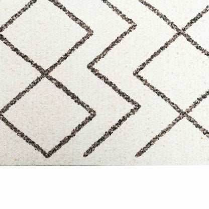 Kitchen Rug White 180 x 60 cm Velvet