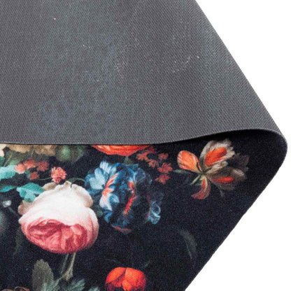 Kitchen Rug Black 180 x 60 cm Velvet