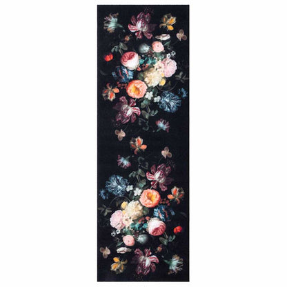 Kitchen Rug Black 180 x 60 cm Velvet