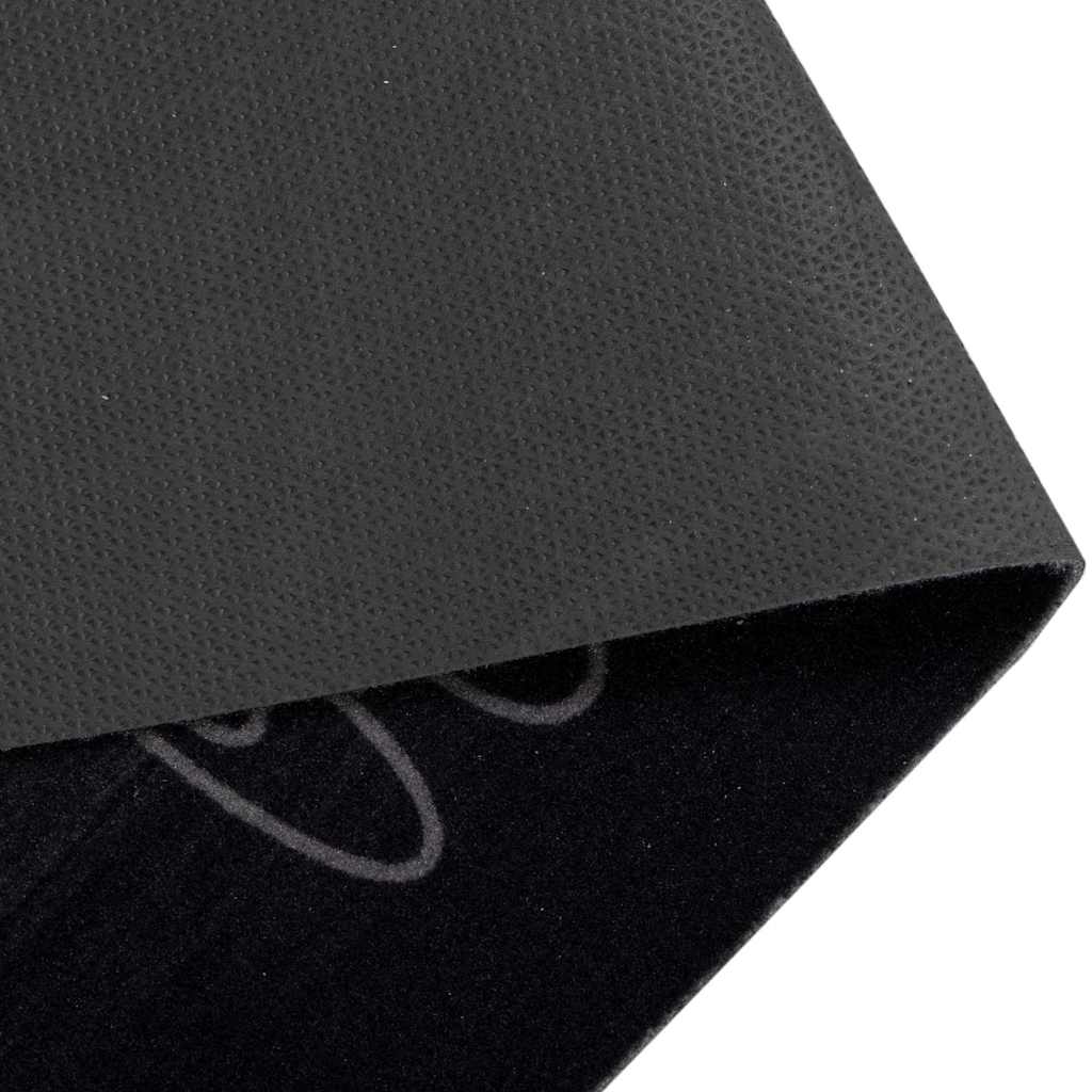 Kitchen Rug Cutlery Black 300 x 60 cm Velvet