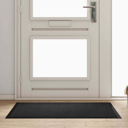 Door Mat Anthracite 120 x 80 x 1.2 cm Teddy Fabric