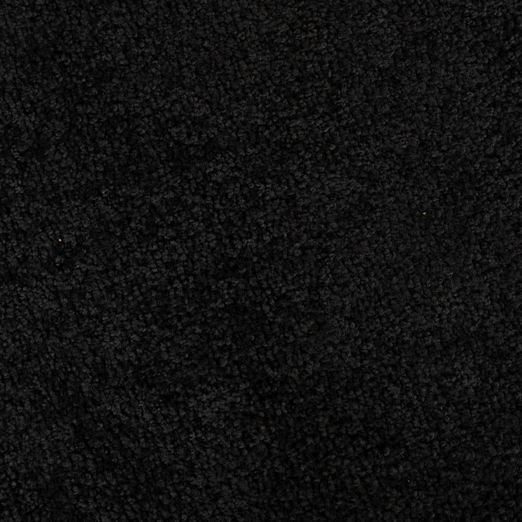 Door Mat Black 60 x 40 x 1.2 cm Teddy Fabric