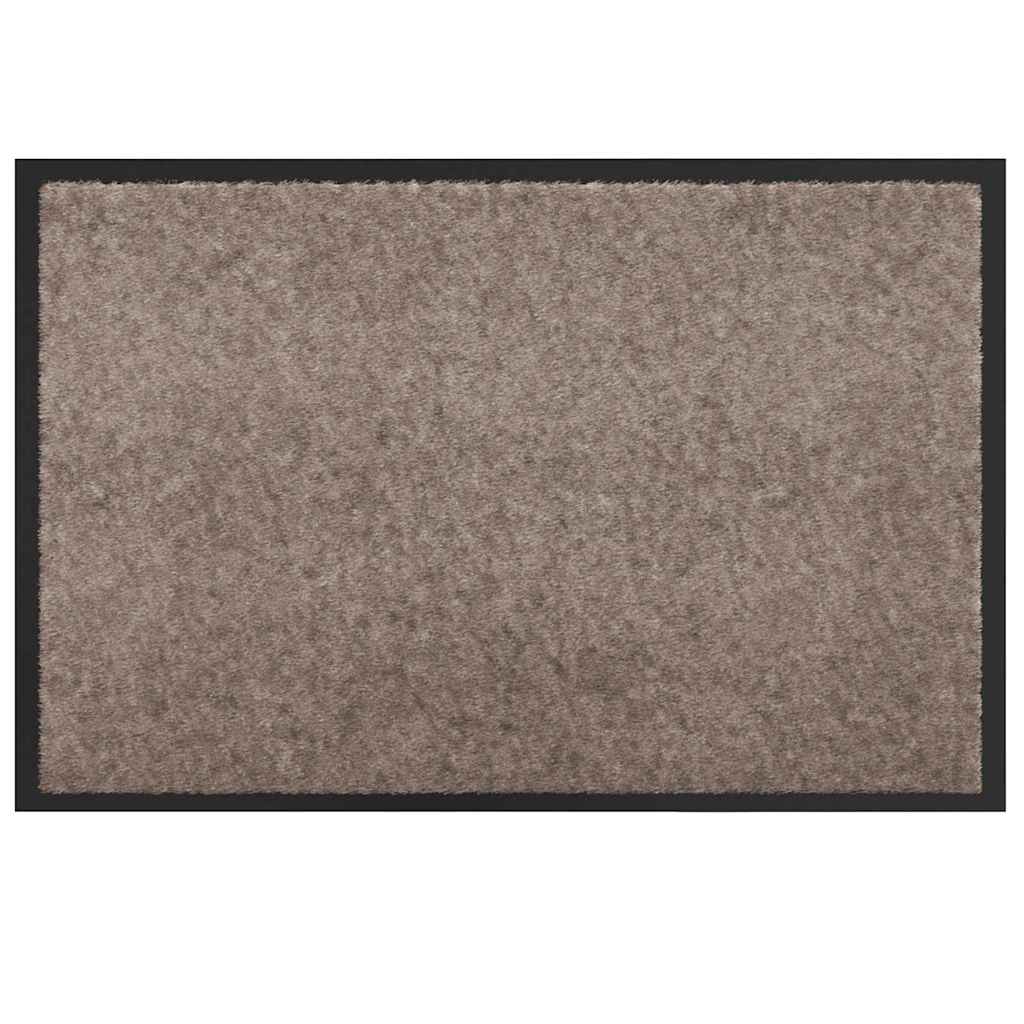 Door Mat Beige 60 x 40 x 1.2 cm Teddy Fabric