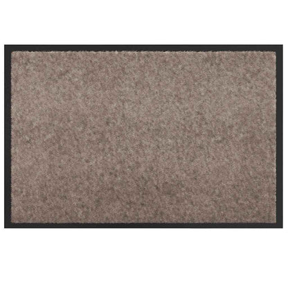 Door Mat Beige 60 x 40 x 1.2 cm Teddy Fabric