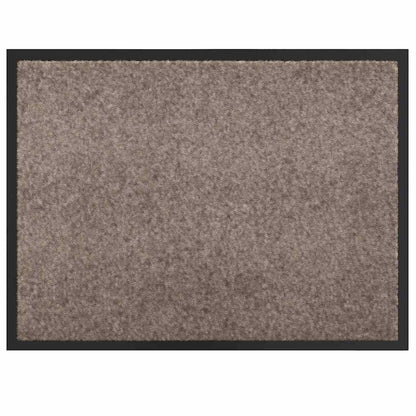 Door Mat Beige 80 x 60 x 1.2 cm Teddy Fabric