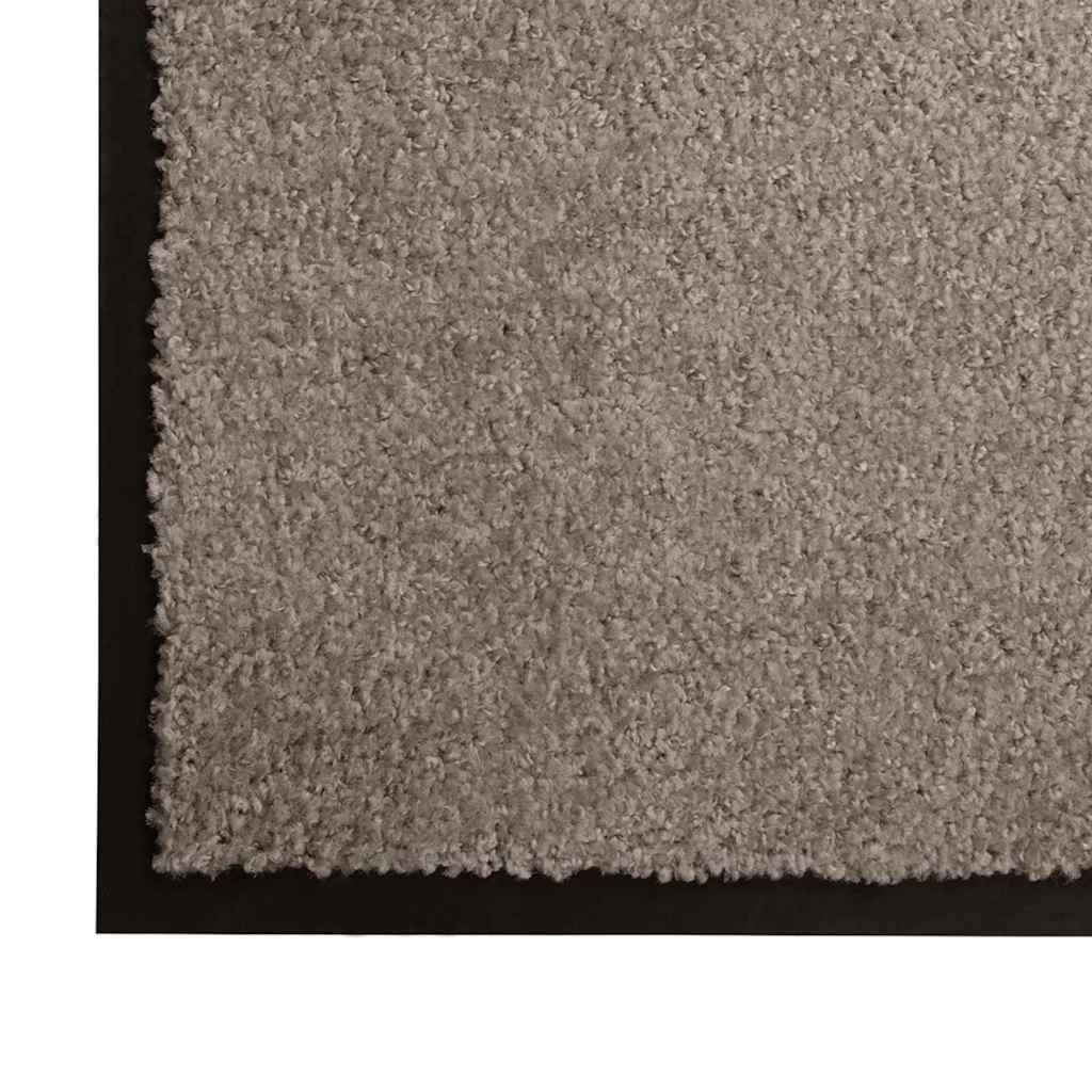 Door Mat Beige 120 x 80 x 1.2 cm Teddy Fabric