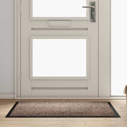 Door Mat Beige 120 x 80 x 1.2 cm Teddy Fabric