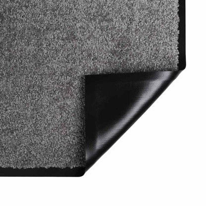 Door Mat Light Grey 60 x 40 x 1.2 cm Teddy Fabric