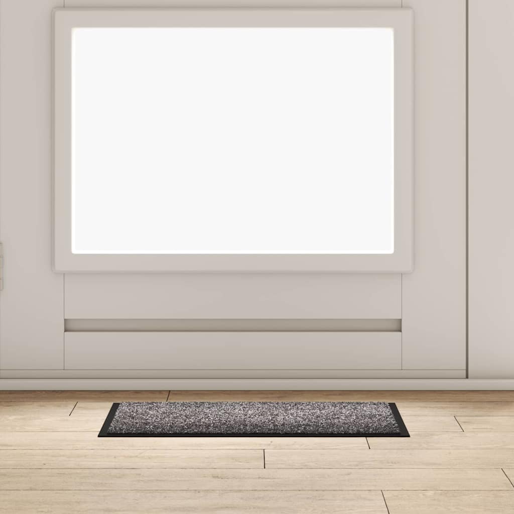 Door Mat Light Grey 60 x 40 x 1.2 cm Teddy Fabric