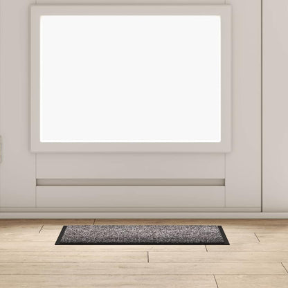 Door Mat Light Grey 60 x 40 x 1.2 cm Teddy Fabric