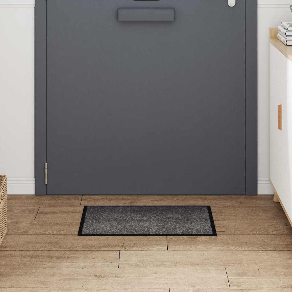 Door Mat Light Grey 60 x 40 x 1.2 cm Teddy Fabric