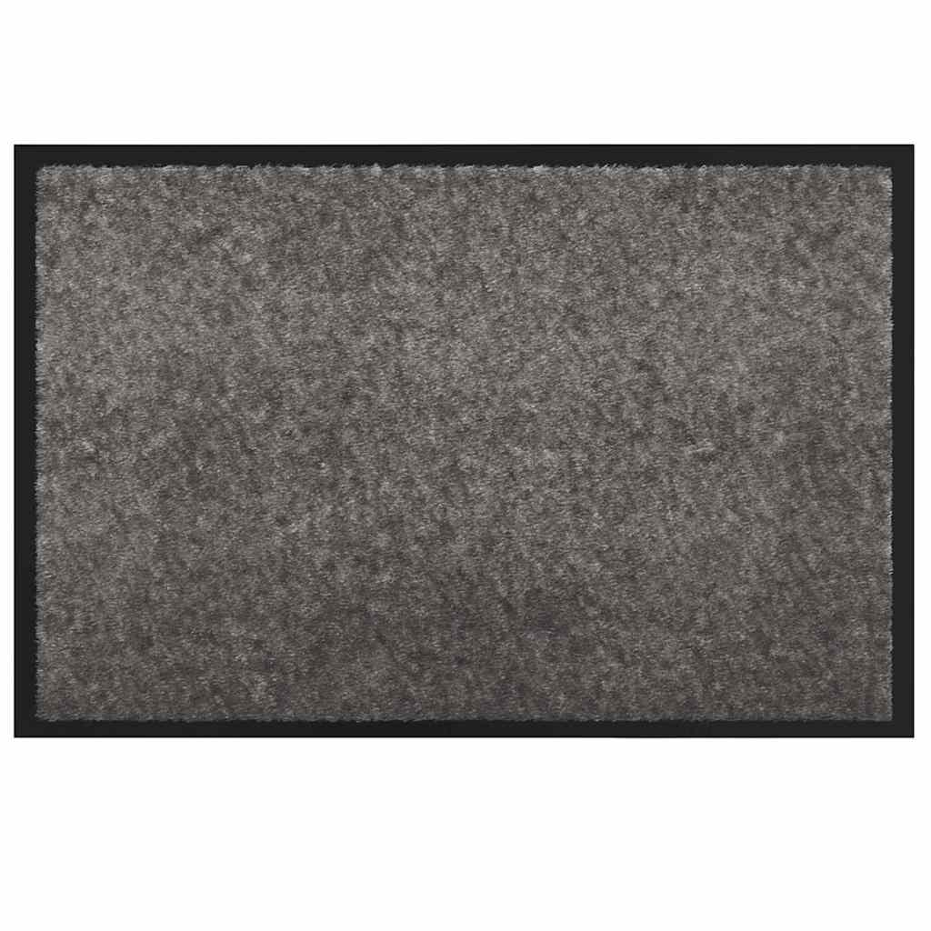 Door Mat Light Grey 60 x 40 x 1.2 cm Teddy Fabric