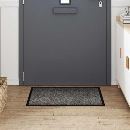 Door Mat Light Grey 80 x 60 x 1.2 cm Teddy Fabric
