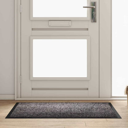 Door Mat Light Grey 120 x 80 x 1.2 cm Teddy Fabric