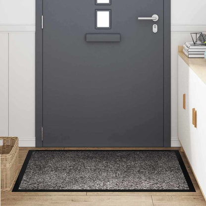Door Mat Light Grey 120 x 80 x 1.2 cm Teddy Fabric