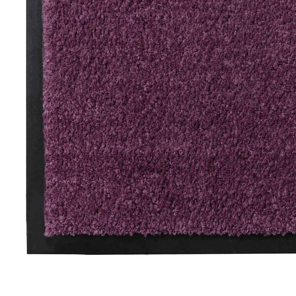 Door Mat Bordeaux 120 x 80 x 1.2 cm Teddy Fabric