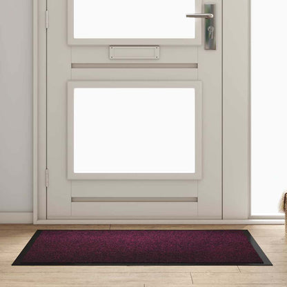 Door Mat Bordeaux 120 x 80 x 1.2 cm Teddy Fabric