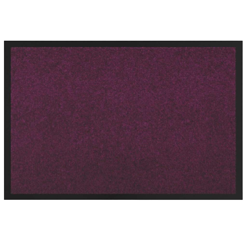 Door Mat Bordeaux 120 x 80 x 1.2 cm Teddy Fabric