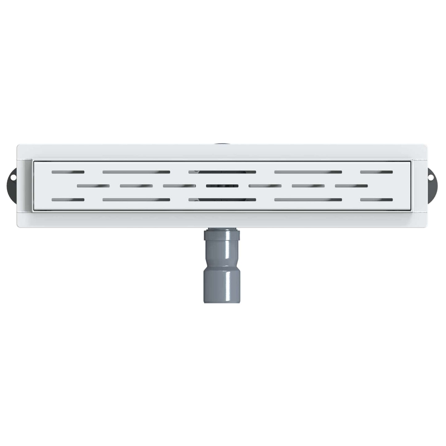 Shower Drain Line Design with 360° Siphon Silver 50 cm