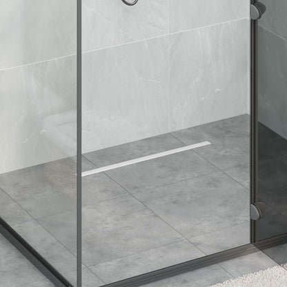 360° Shower Drain with Slim Model Silver 60 cm