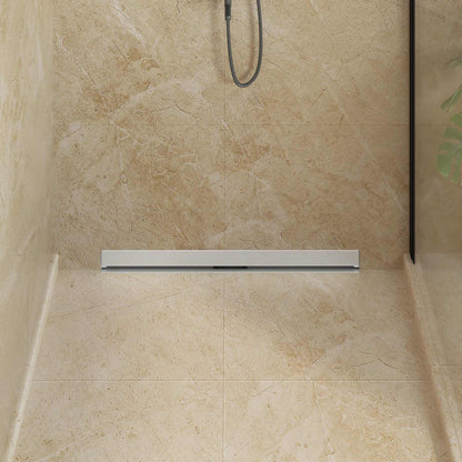 Wall Mounted Shower Drain Silver 80 cm Stainless Steel 304