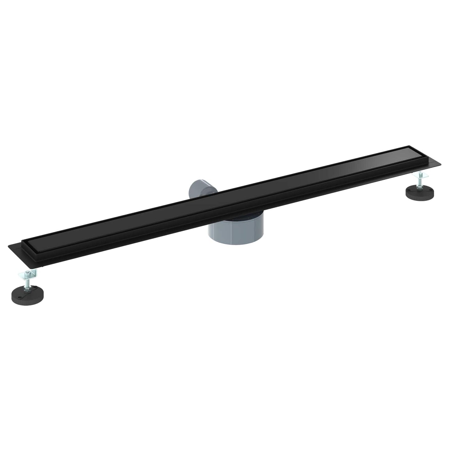 Shower Drain 2-in-1 with 360° Siphon Black 90 cm