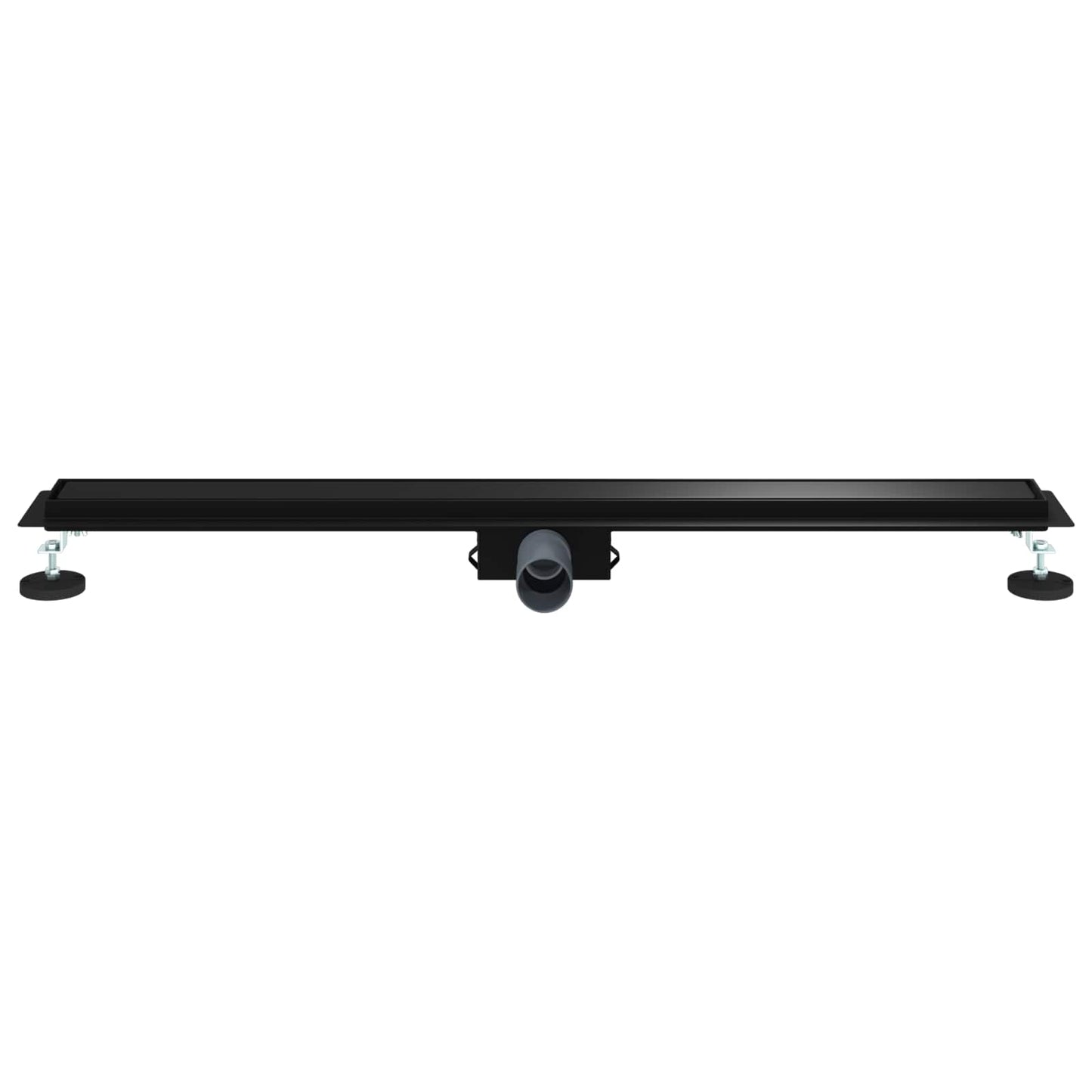 2 in 1 Shower Drain Black 100 cm Stainless Steel 304