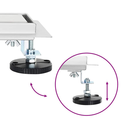 Shower Drain 2-in-1 with 360° Siphon Silver 70 cm