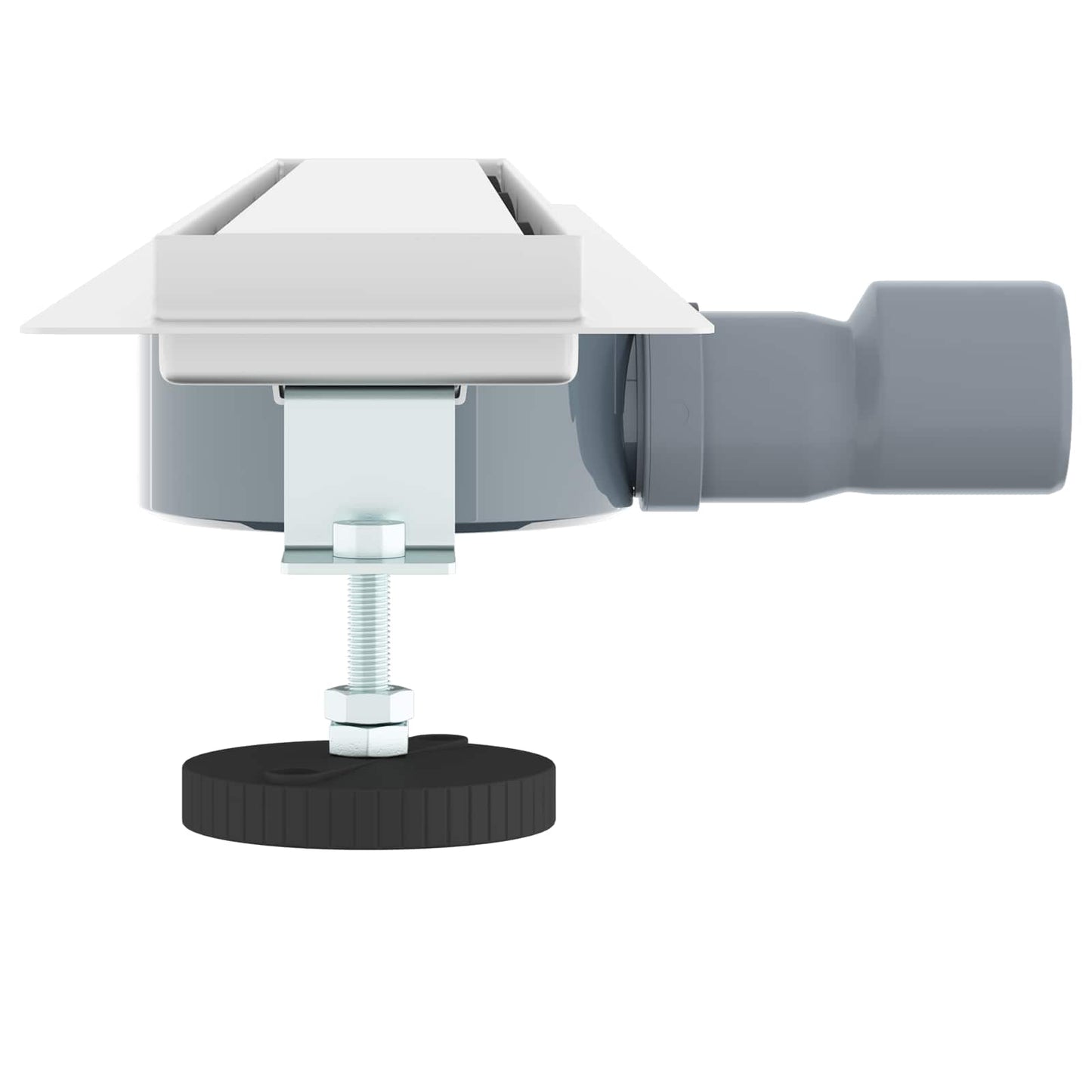 Shower Drain 2-in-1 with 360° Siphon Silver 70 cm