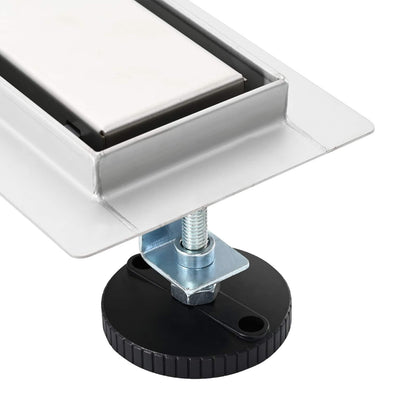 2 in 1 Shower Drain Silver 80 cm Stainless Steel 304
