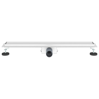 2 in 1 Shower Drain Silver 80 cm Stainless Steel 304