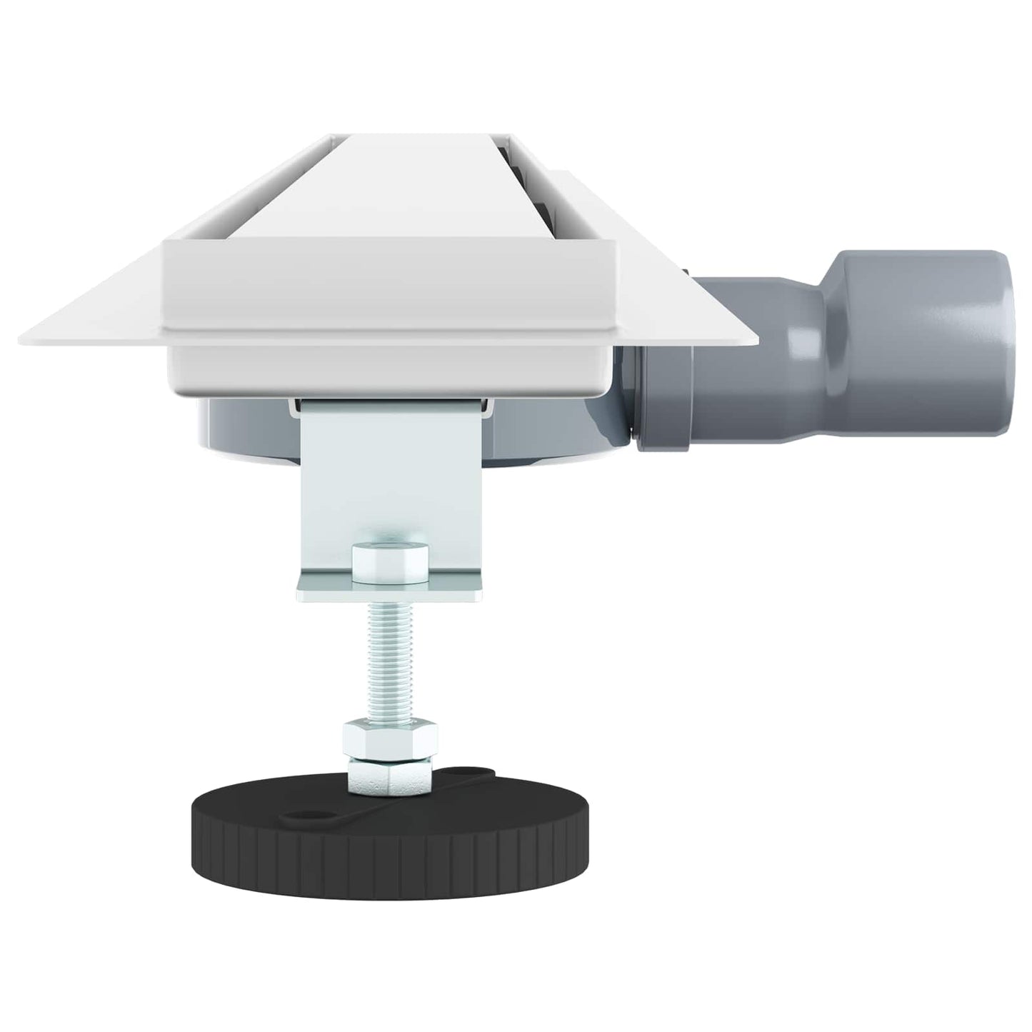 Shower Drain 2-in-1 with 360° Siphon Silver 100 cm