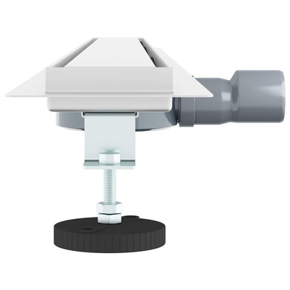 Shower Drain 2-in-1 with 360° Siphon Silver 100 cm