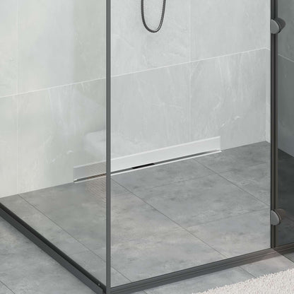 Wall Mounted Shower Drain Silver 70 cm Stainless Steel 304