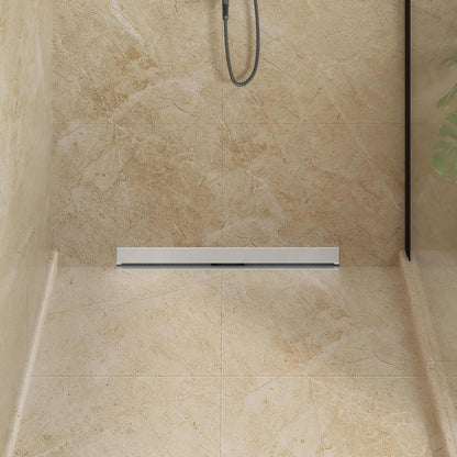 Wall Mounted Shower Drain Silver 70 cm Stainless Steel 304